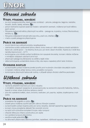 Zahradnický kalendář 2009 - ukázka z knihy