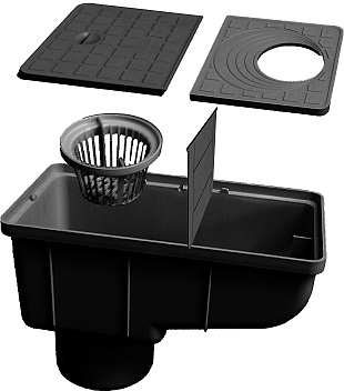 Odvodnění staveb - lapač střešních splavenin (GLYNWED)