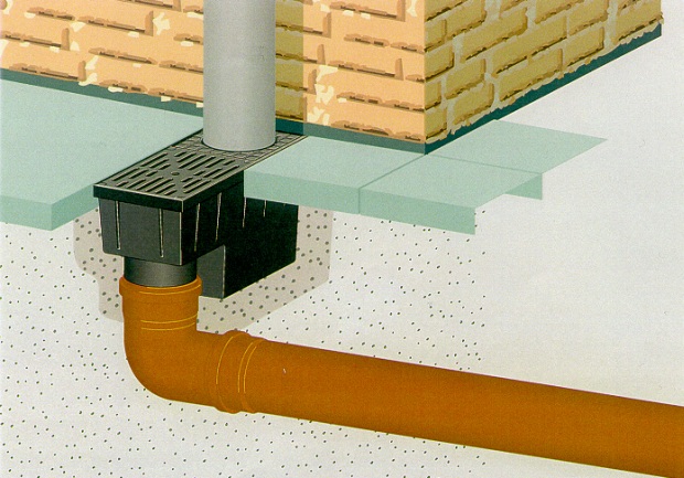 Odvodnění staveb - lapač střešních splavenin (GLYNWED)